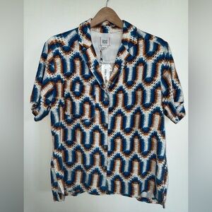 BDG Multicolor Geometric Shirt